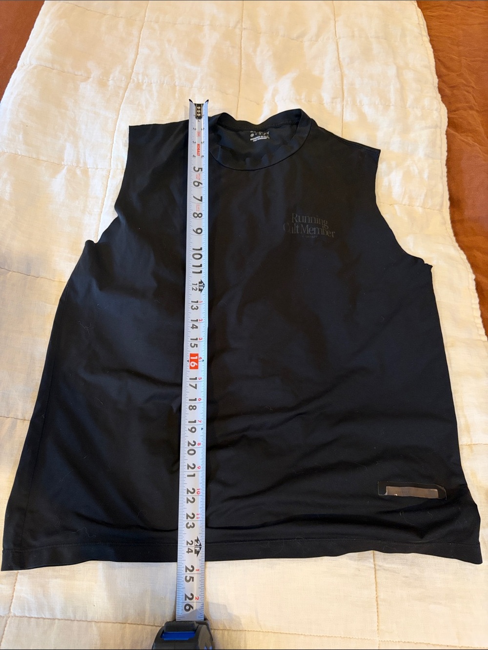 Satisfy Running Black Sleeveless Auralite Muscle T - Running Cult Member - Picture 5 of 6